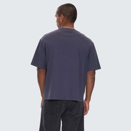 THRILLS Damage Control Box Fit Oversize Cropped Tee - Ebony