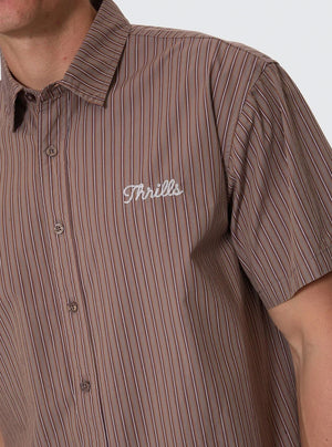 THRILLS Deep In The Heart Of Byron Cropped Short Sleeve Shirt - Falcon