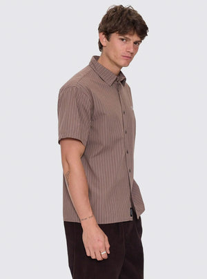 THRILLS Deep In The Heart Of Byron Cropped Short Sleeve Shirt - Falcon