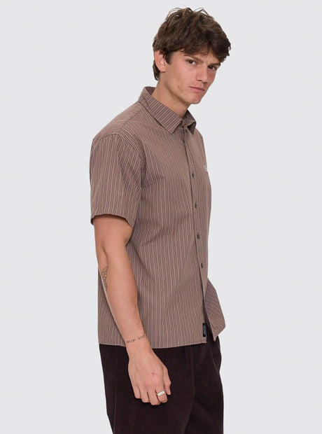 THRILLS Deep In The Heart Of Byron Cropped Short Sleeve Shirt - Falcon
