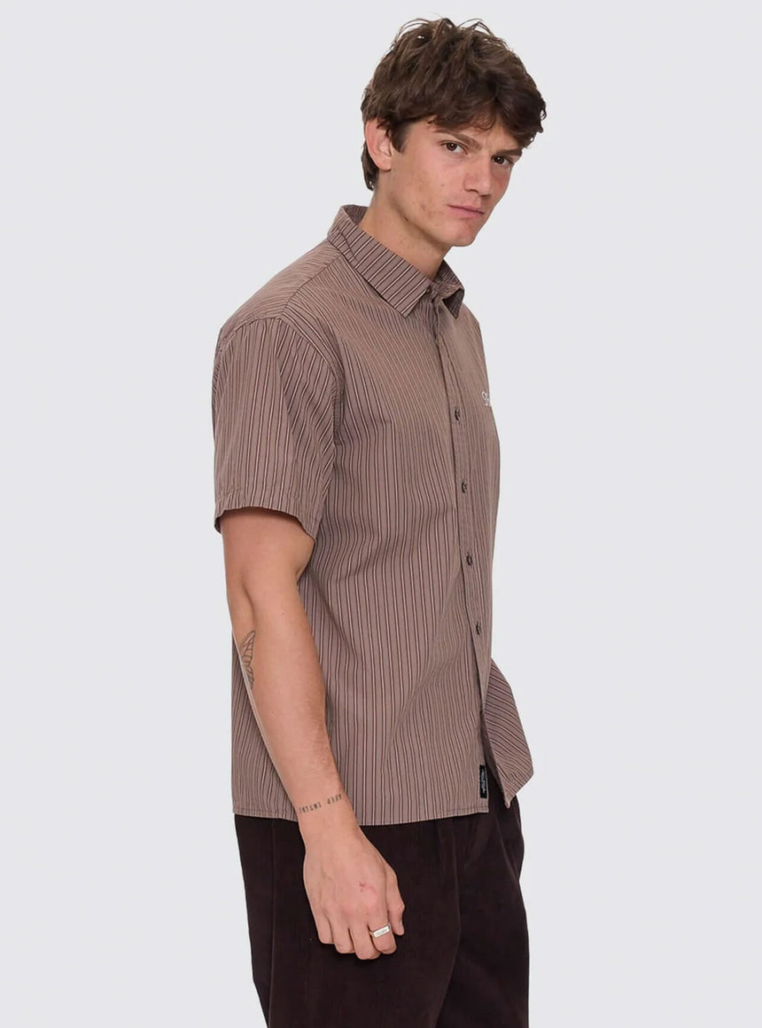THRILLS Deep In The Heart Of Byron Cropped Short Sleeve Shirt - Falcon