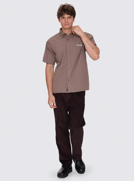 THRILLS Deep In The Heart Of Byron Cropped Short Sleeve Shirt - Falcon