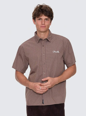 THRILLS Deep In The Heart Of Byron Cropped Short Sleeve Shirt - Falcon