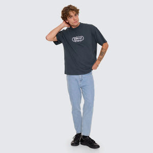 THRILLS Double Time Oversize Box Tee - Petrol