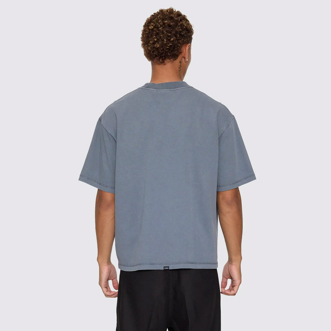 THRILLS Everything Oversize Box Crop Tee - Air Force Blue