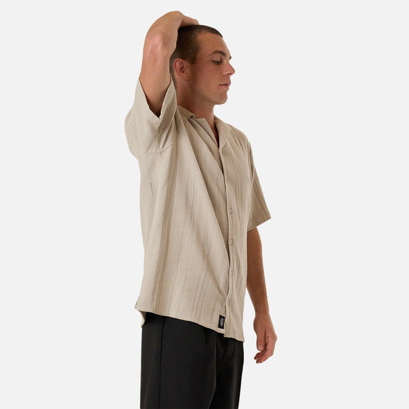 THRILLS Evolution Bowling Shirt - Fog