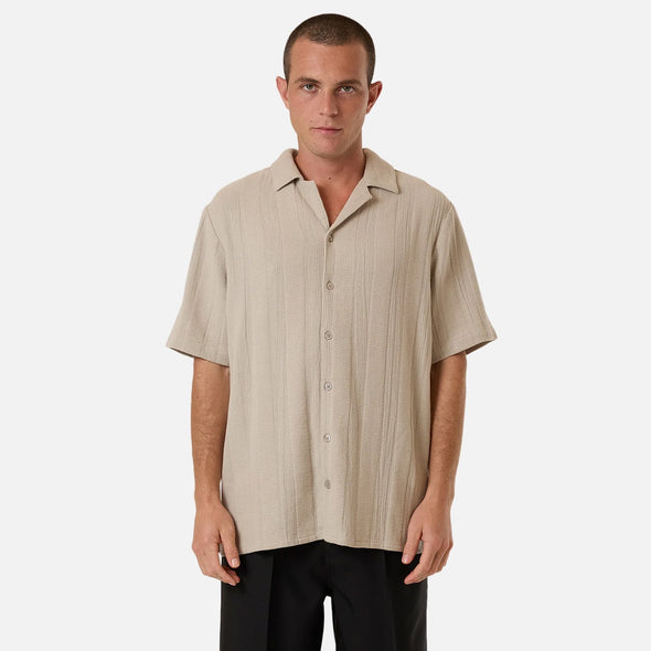 THRILLS Evolution Bowling Shirt - Fog