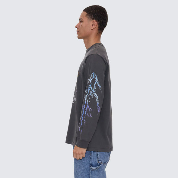 THRILLS Flight Risk Oversize Fit Long Sleeve Tee - Merch Black