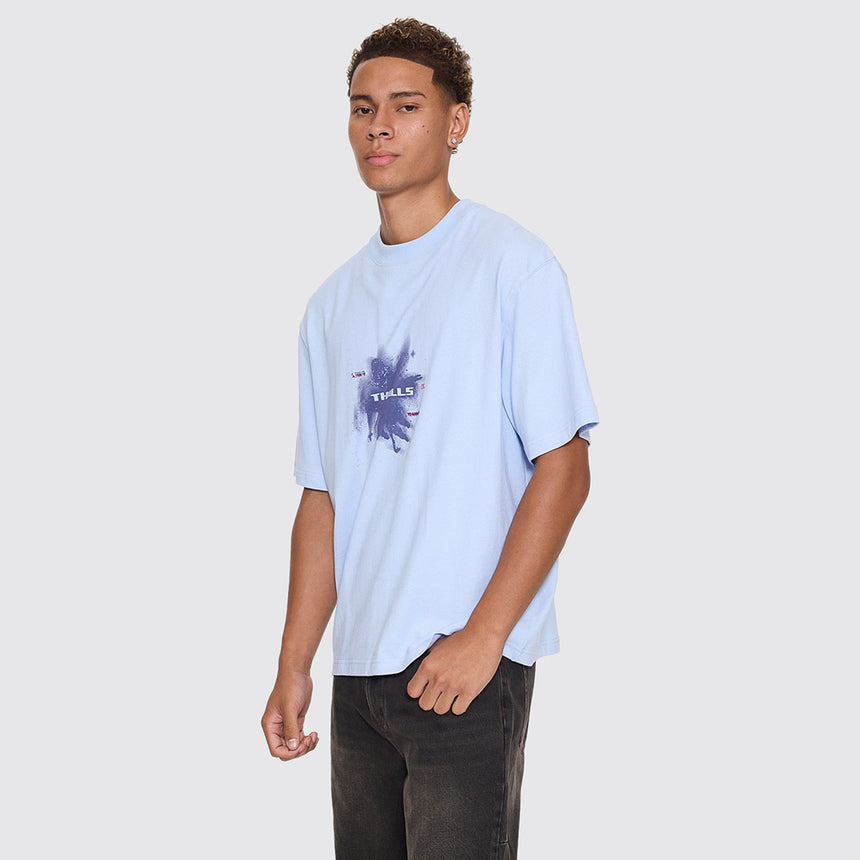 THRILLS Found Paradise Oversize Box Crop Tee - Placid Blue