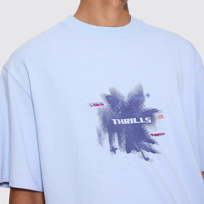 THRILLS Found Paradise Oversize Box Crop Tee - Placid Blue