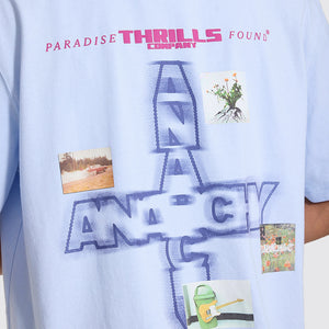 THRILLS Found Paradise Oversize Box Crop Tee - Placid Blue
