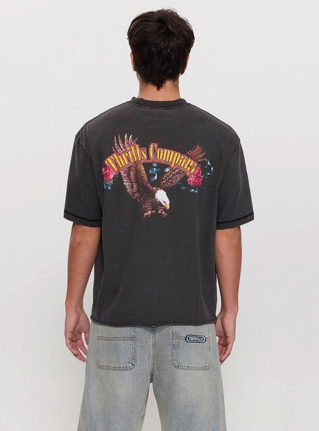 THRILLS Fury Box Fit Oversize Cropped Tee - Temple Grey