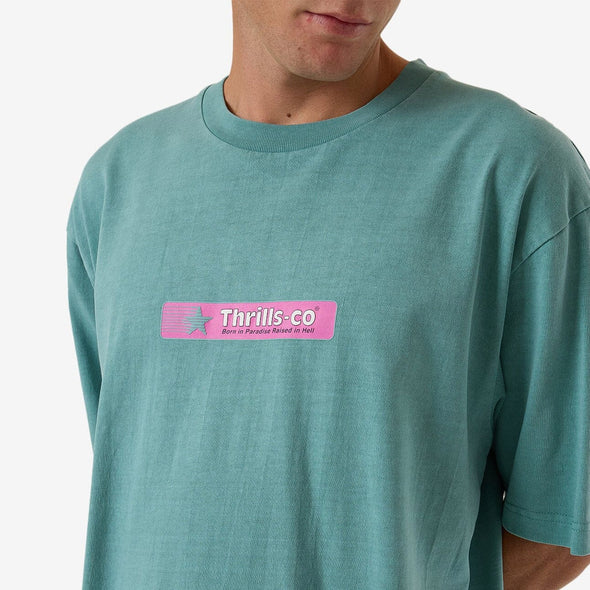 THRILLS Games Of '84 Oversize Fit Tee - Agate Green