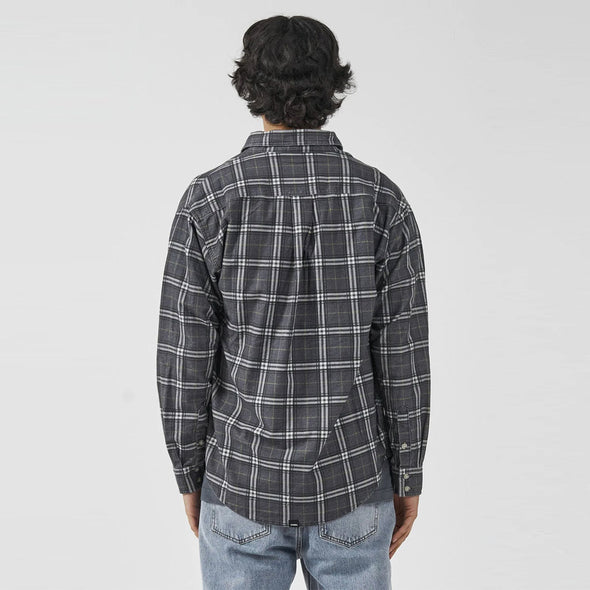 THRILLS Genuine Oversized Flannel Shirt - Mood Indigo