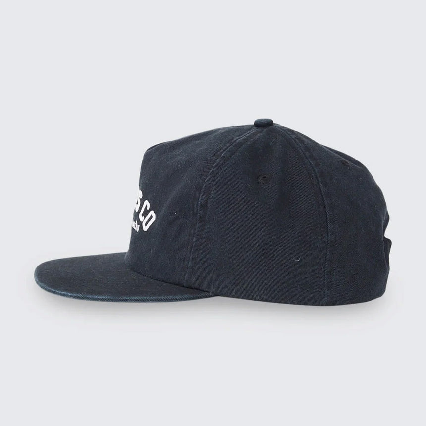 THRILLS Hard Knocks College 5 Panel Cap - Black