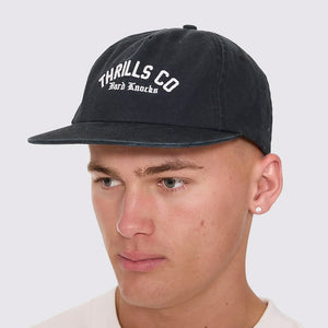 THRILLS Hard Knocks College 5 Panel Cap - Black