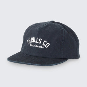 THRILLS Hard Knocks College 5 Panel Cap - Black