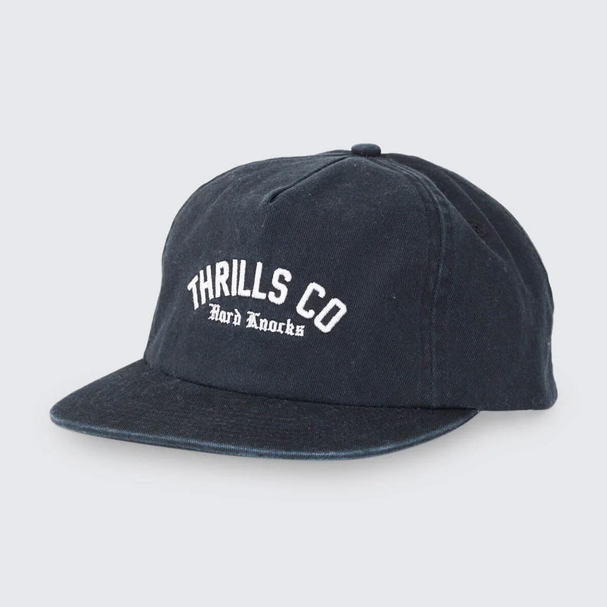 THRILLS Hard Knocks College 5 Panel Cap - Black