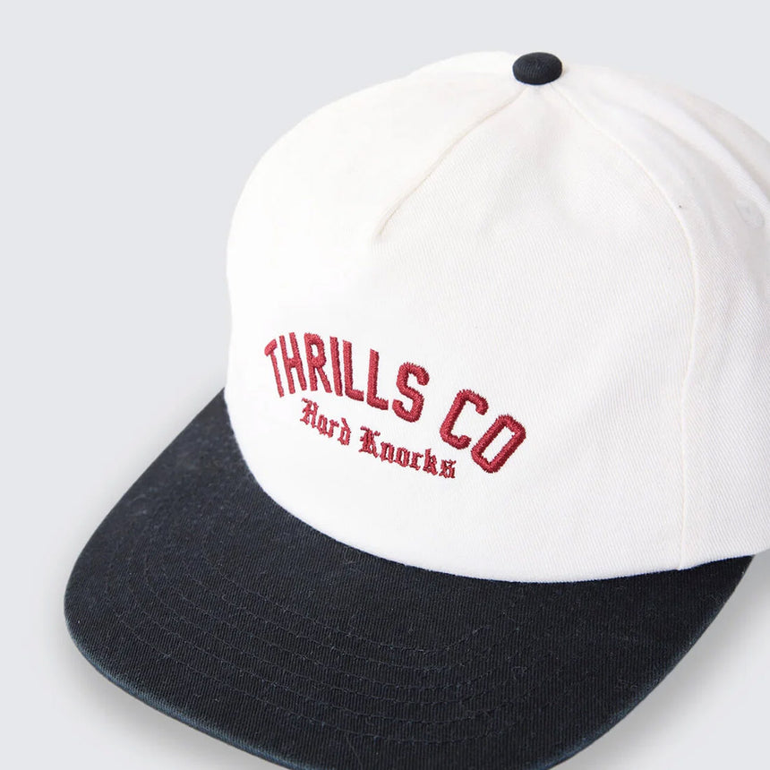 THRILLS Hard Knocks College 5 Panel Cap - Marshmellow