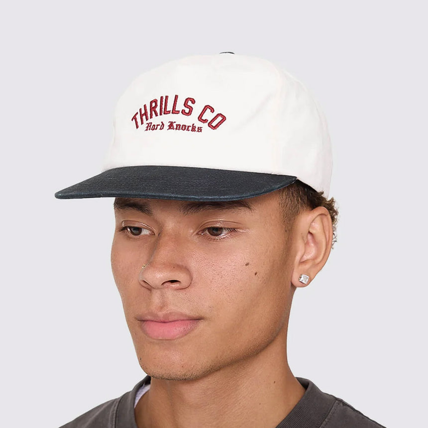 THRILLS Hard Knocks College 5 Panel Cap - Marshmellow