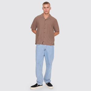 THRILLS Hemp Minimal Thrills Cropped Bowling Shirt - Falcon