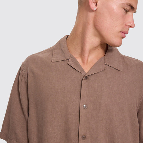 THRILLS Hemp Minimal Thrills Cropped Bowling Shirt - Falcon