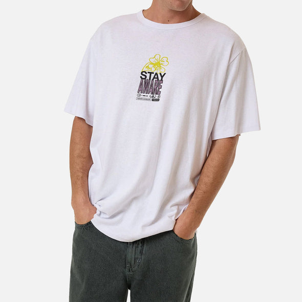 THRILLS Hemp Stay Aware Merch Fit Tee - Lucent White