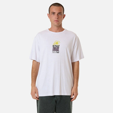 THRILLS Hemp Stay Aware Merch Fit Tee - Lucent White