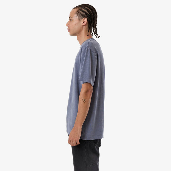 THRILLS Hemp Thrills Embroidered Bind Merch Fit Tee - Folkstone Grey