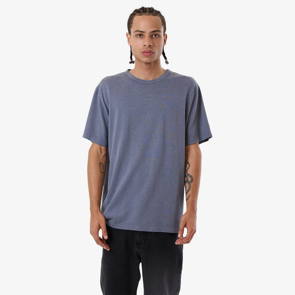 THRILLS Hemp Thrills Embroidered Bind Merch Fit Tee - Folkstone Grey