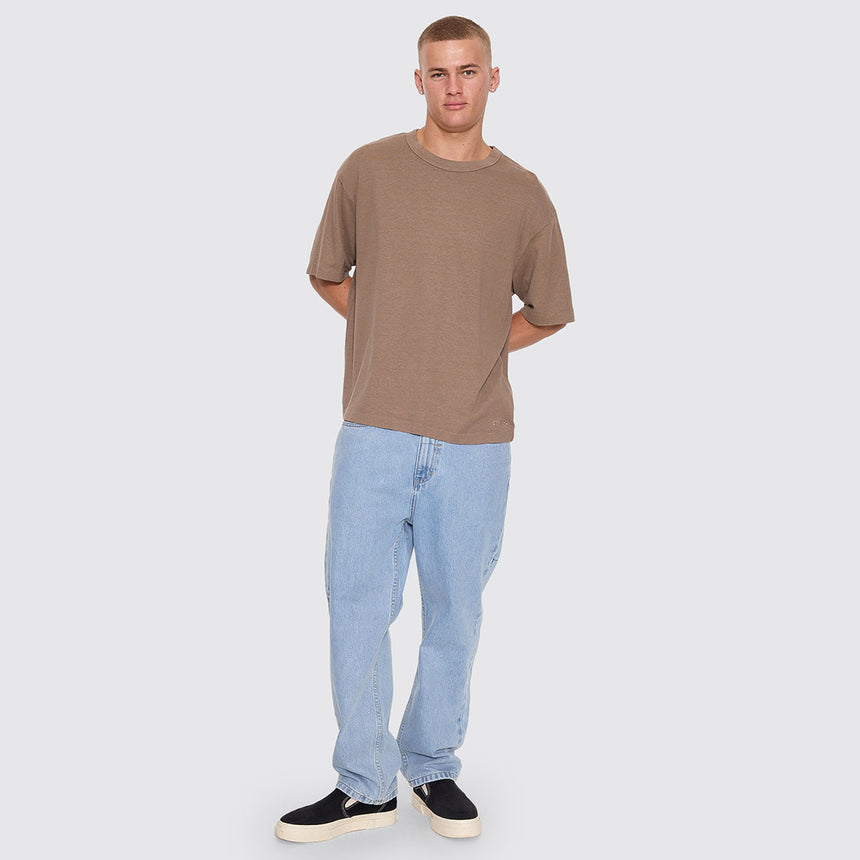 THRILLS Hemp Thrills Embroidered Oversize Box Crop Tee - Falcon