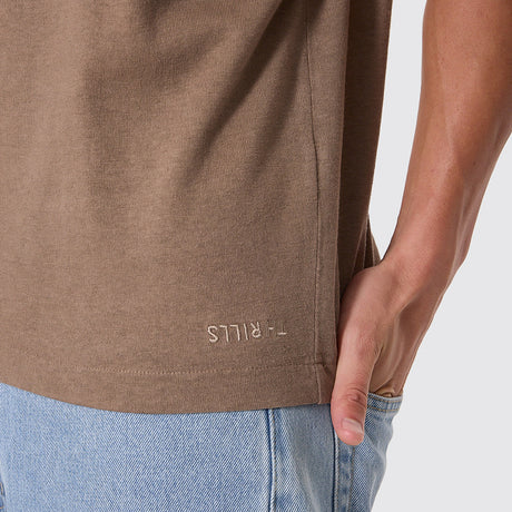 THRILLS Hemp Thrills Embroidered Oversize Box Crop Tee - Falcon