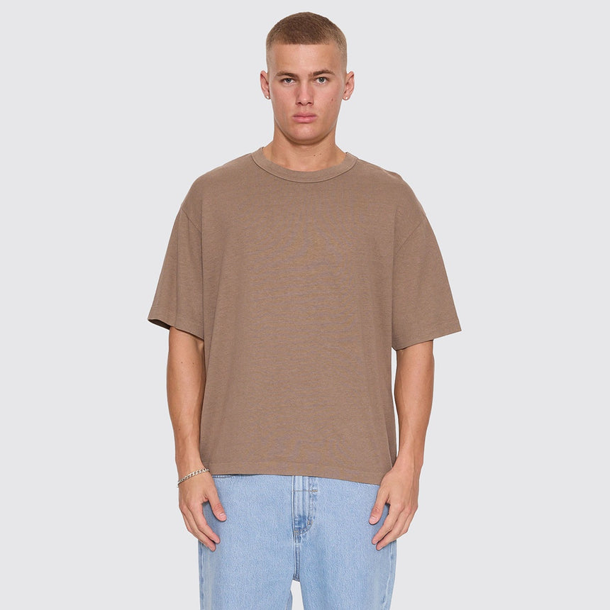 THRILLS Hemp Thrills Embroidered Oversize Box Crop Tee - Falcon