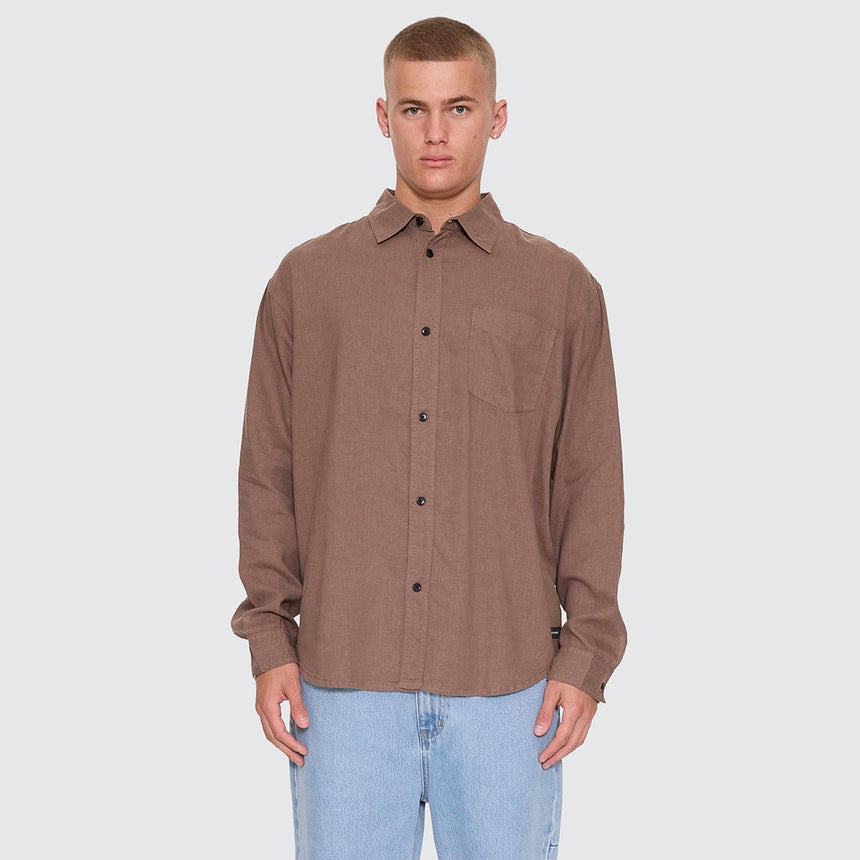 THRILLS Hemp Thrills Oversize Long Sleeve Shirt - Falcon