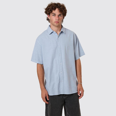 THRILLS Infinite Dopamine Short Sleeve Shirt - Blue Fog