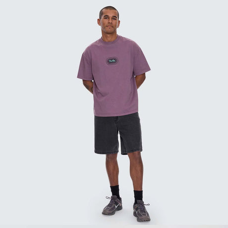 THRILLS It's In The Cards Box Fit Oversize Tee - Vintage Mauve