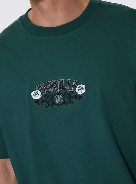 THRILLS Locked In Oversize Fit Tee - Varsity Green