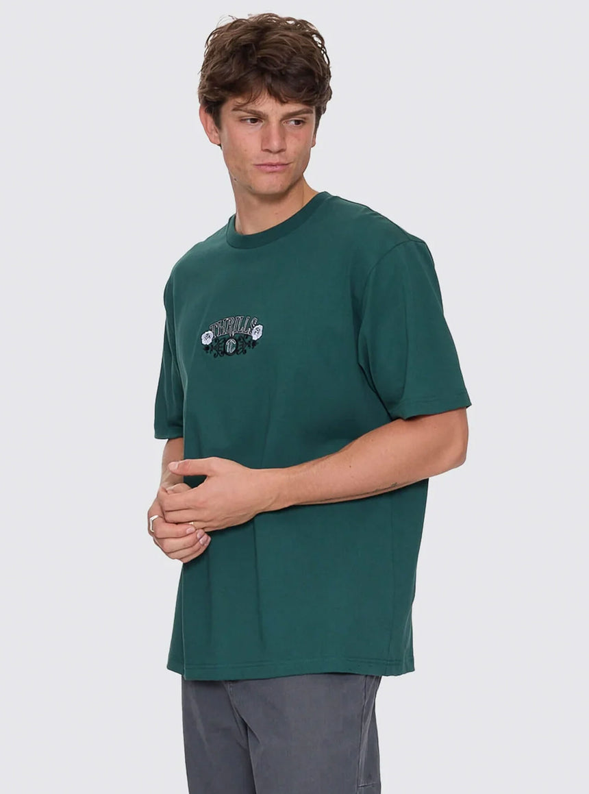 THRILLS Locked In Oversize Fit Tee - Varsity Green