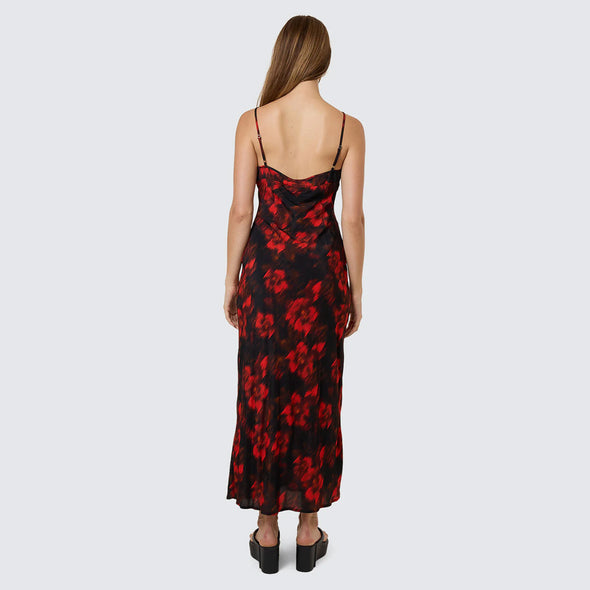 THRILLS Lucky For You Floral Maxi Dress - Redwood