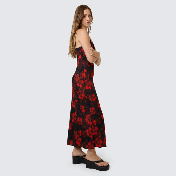 THRILLS Lucky For You Floral Maxi Dress - Redwood