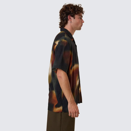 THRILLS Metamorphic Daze Bowling Shirt - Black