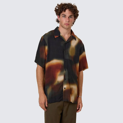 THRILLS Metamorphic Daze Bowling Shirt - Black
