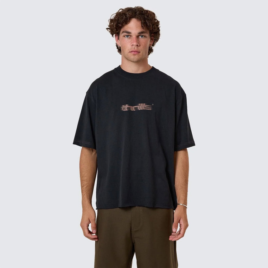 THRILLS Metamorphic Daze Box Fit Oversize Short Tee - Washed Black