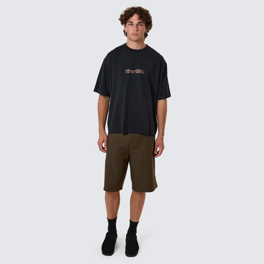 THRILLS Metamorphic Daze Box Fit Oversize Short Tee - Washed Black
