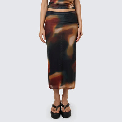 THRILLS Metamorphic Daze Slip Skirt - Black