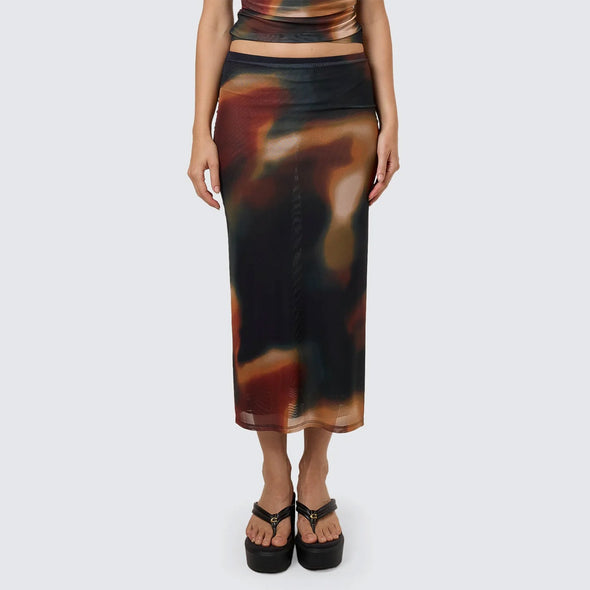 THRILLS Metamorphic Daze Slip Skirt - Black