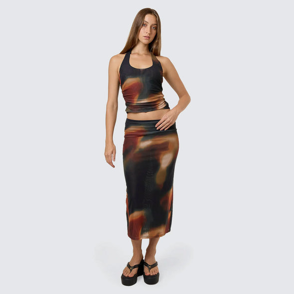THRILLS Metamorphic Daze Slip Skirt - Black