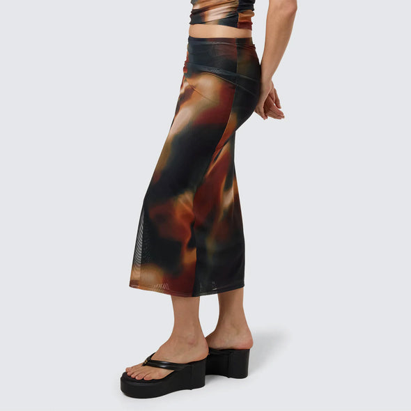 THRILLS Metamorphic Daze Slip Skirt - Black