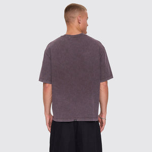 THRILLS Natural Occurence Oversize Box Crop Tee - Purple Black Marble