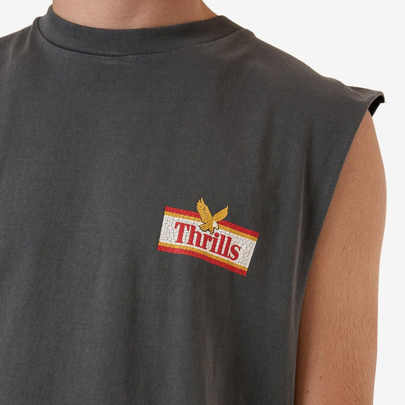 THRILLS Never Stop Merch Fit Muscle Tee - Merch Black